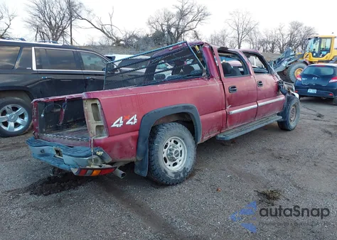 2004 GMC Sierra 2500 Sle из США, поврежденный, VIN 1GTGK23UX4F223572